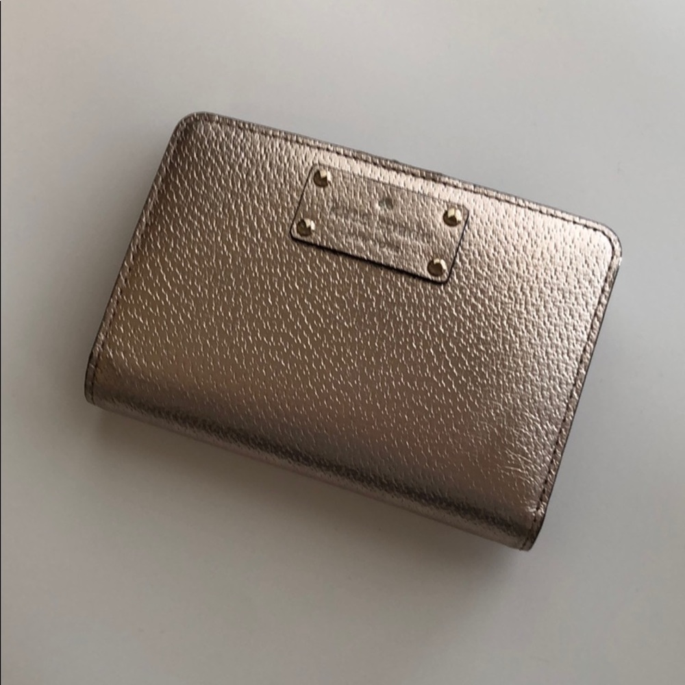 Gold kate spade wallet
